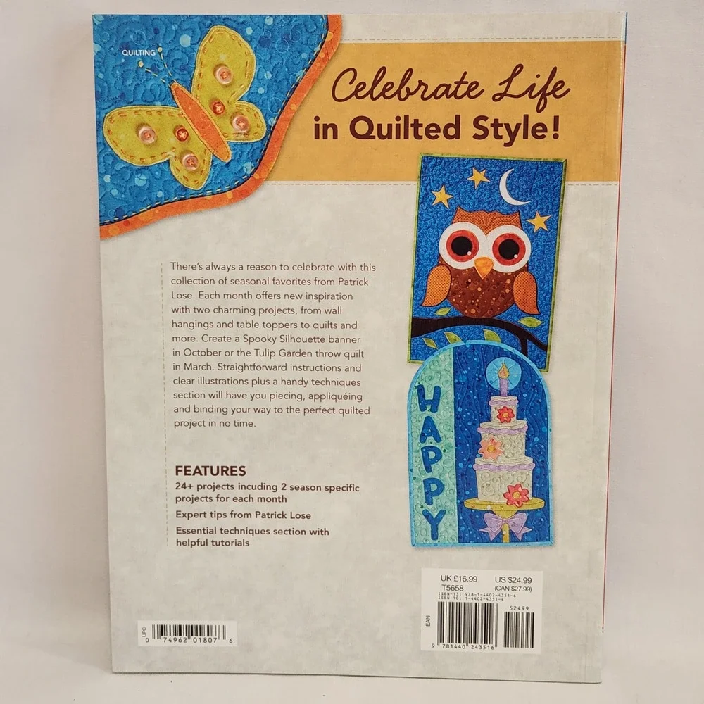 Year-Round Quilting with Patrick Lose 24+ Seasonal‎ Projects Book 2014